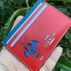 Coach X Marvel Spider-Man card case wallet